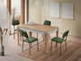 Hanah Home Mesa de Comedor Roble y Blanco